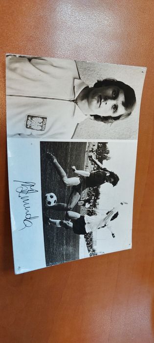 Władysław Żmuda 1974r karta klub kolekcjonera nr  117 kopią autografu