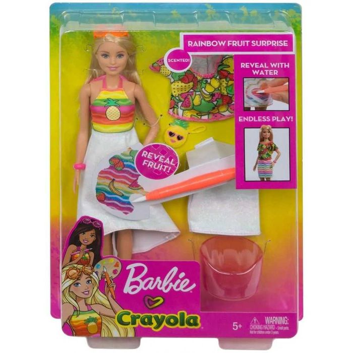 Лялька Barbie Crayola Барбі Фруктовий сюрприз GBK18