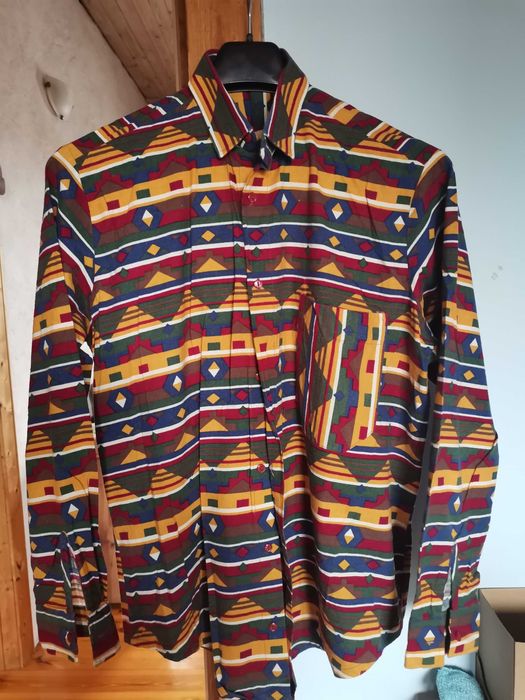 Męska koszula z bawełny, wielokolorowa