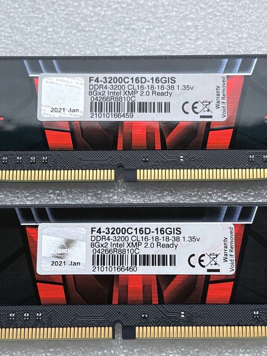 Pamięć G.Skill Aegis, DDR4, 16 GB, 3200MHz, CL16 (F4-3200C16D-16GIS)