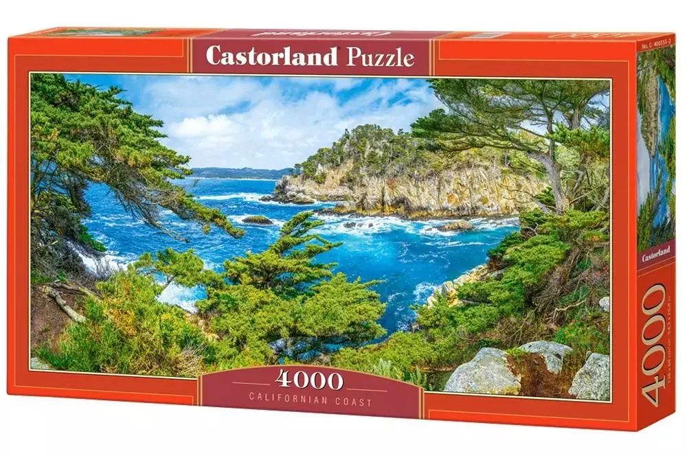 Puzzle 4000 elementów. Californian Coast. Castorland. Nowy Produkt