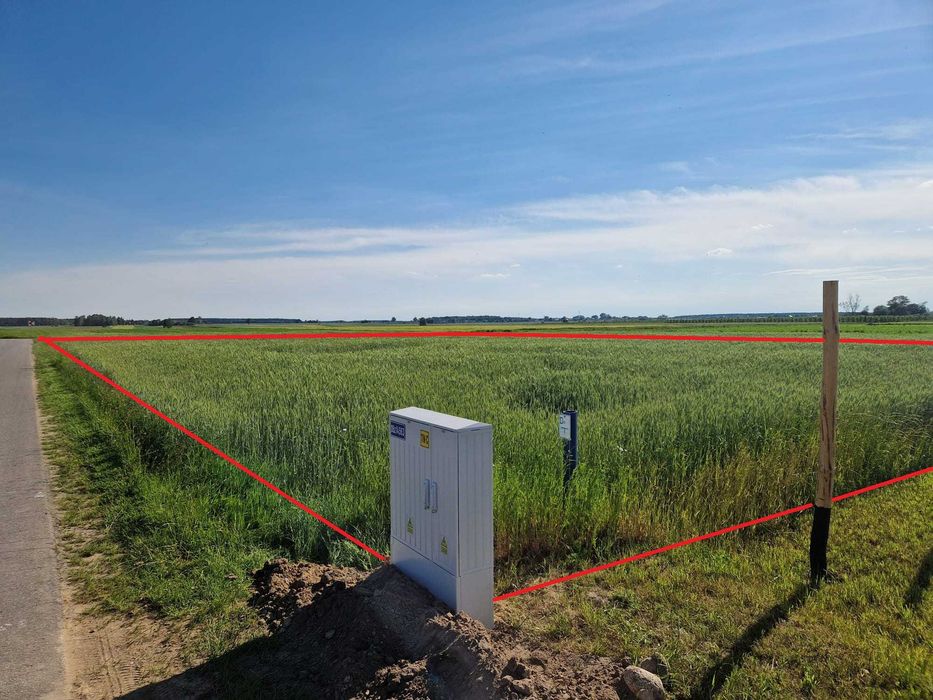 Działka budowlana z wydanym pozwoleniem na budowę (UZBROJONA) pow. 3159m2 Grodzisk, gmina Zbuczyn. BEZPOŚREDNIO