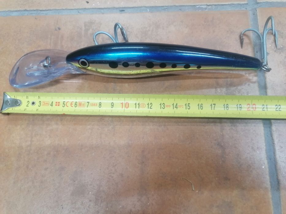 Amostras de pesca Rapala e Storm