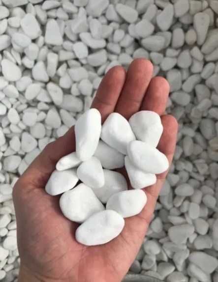 Otoczak Grecki Thassos Biały w Workach Brokat Marmur Otoczak Opaska