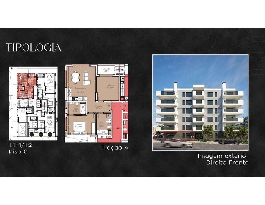 Apartamento T2 em Armação de Pêra de 81,00 m2