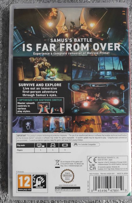 Metroid Prime  Remastered Switch nintendo NS