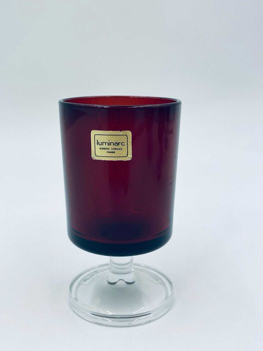 Kieliszek, Puchatek czerwony Luminarc lata 60/70-te