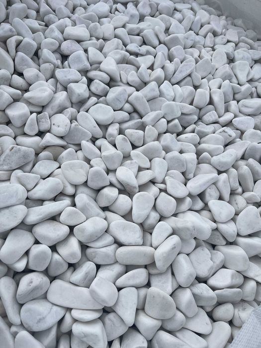 Otoczak white, kamień ogrodowy, marmur naturalny, ozdobny, hurt