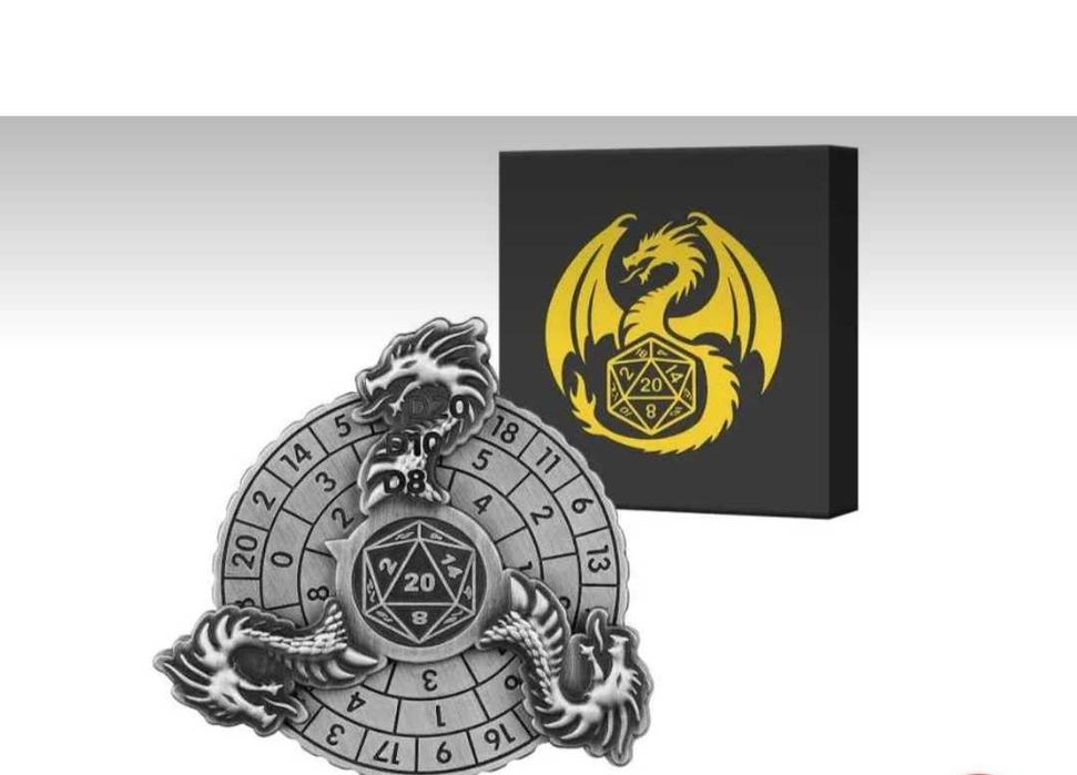 Металевий спіннер ANCIENT DRAGONS RPG D8 D10 D20