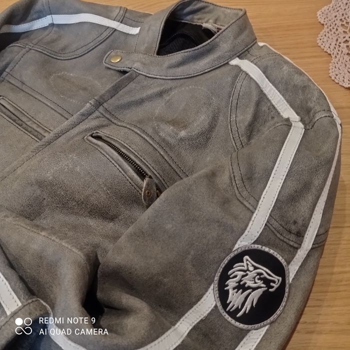 Kurtka skórzana  retro parkowa  S rozmiar