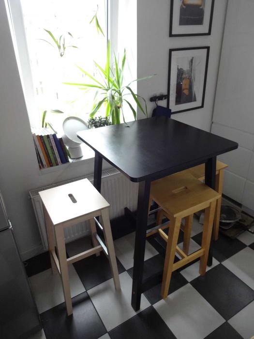 stol barowy czarny Ikea