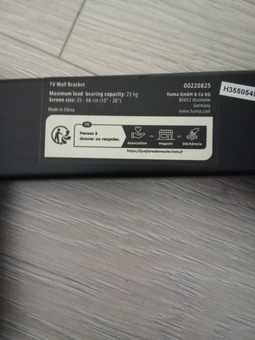 TV electronia 24 polegadas só com suporte de parede