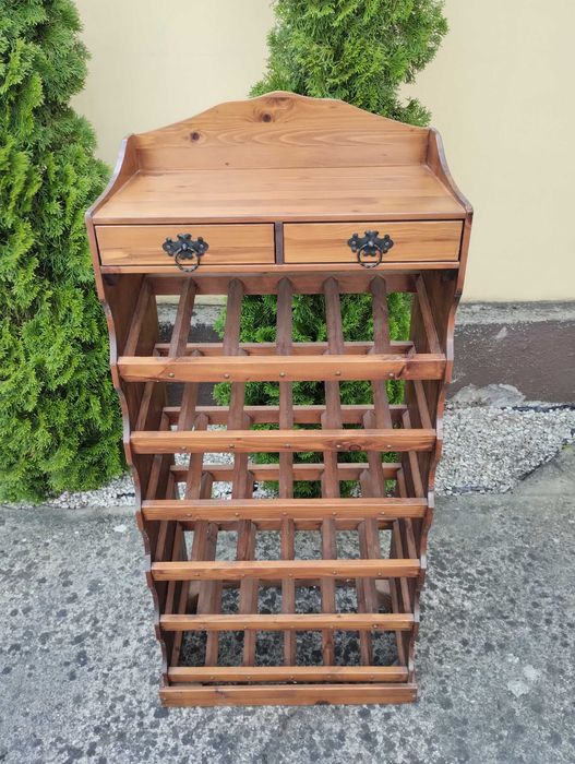 Stylowy stojak na wino regał na butelki winiarka