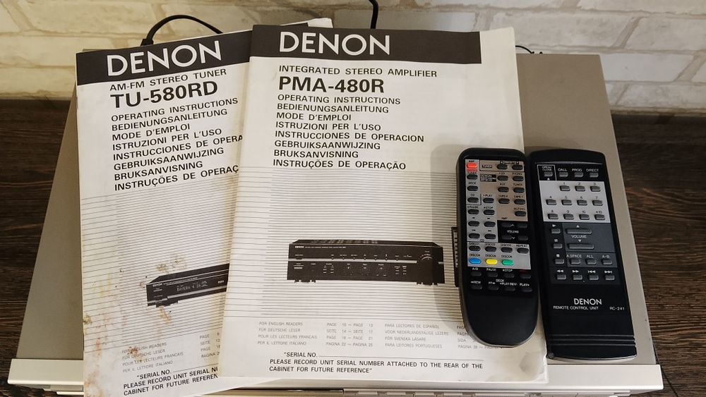 DENON PMA-480R, DCD-615,TU-580RD Stereo Hi-Fi