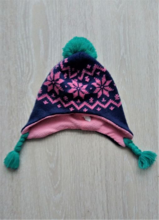 Детская зимняя шапка и шарф, комплект шапочка и шарфик