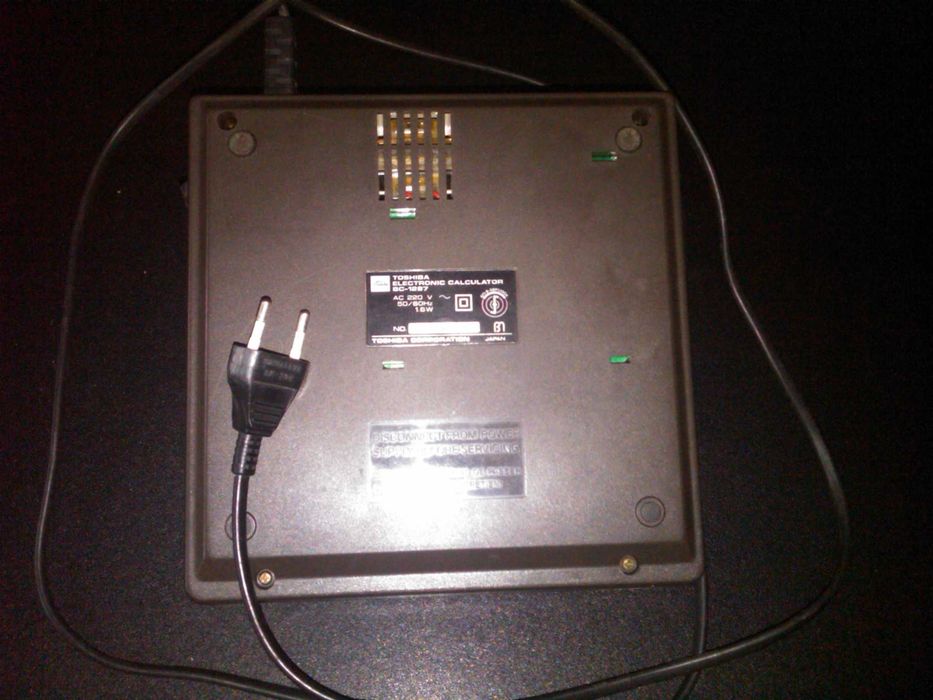 Калькулятор сетевой раритет TOSHIBA BC-1287 JAPAN Тошиба Япония