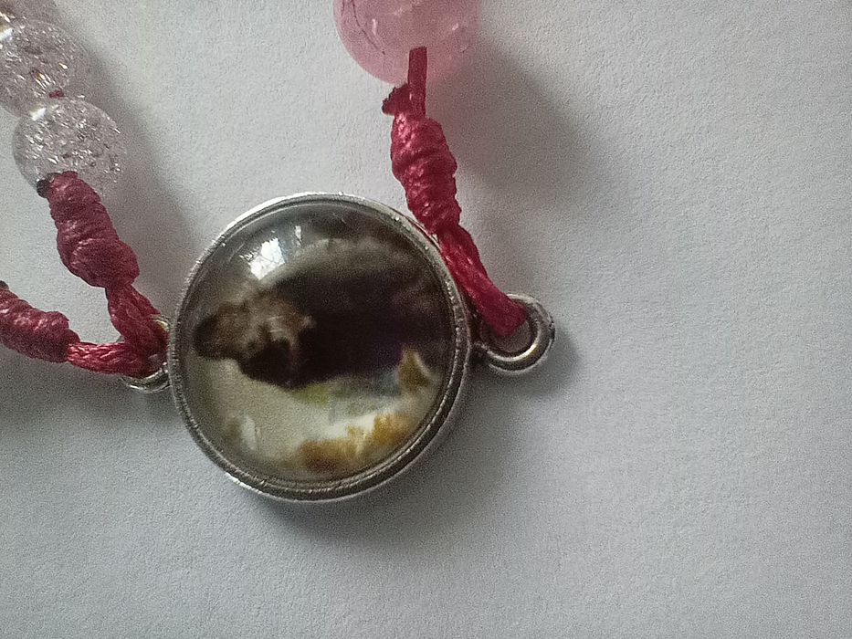Różaniec z Matką Bożą Anielską- handmade