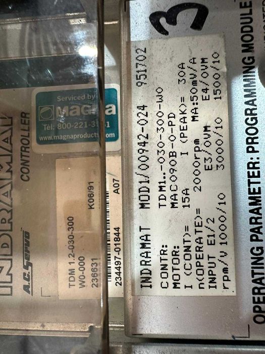 AC Servo Module INDRAMAT