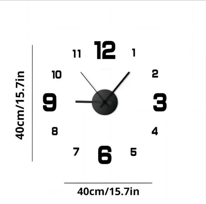 Без каркасные настенные часы DIY