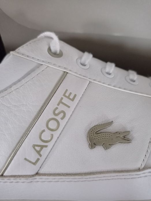Buty Lacoste Chaymon rozmiar 46 białe skóra skórzane sneakersy j Nowe