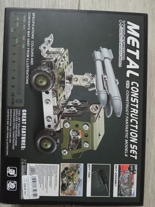 Конструктор металлический 134 детали