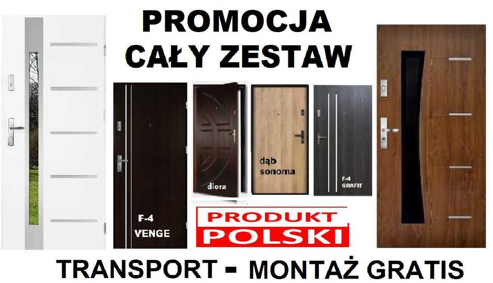 Drzwi wejściowe ZEWNĘTRZNE do mieszkań Z MONTAŻEM- wewnątrzklatkowe.
