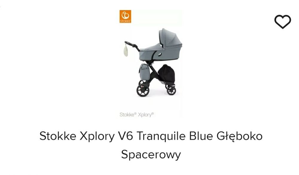 Stokke Xplory V6 Tranguile Blue Głęboko Spacerowy