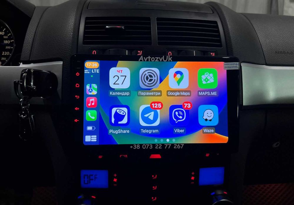 Магнітола TOUAREG Volkswagen VW T5 Multivan Тоуарег CarPlay Андроїд 16