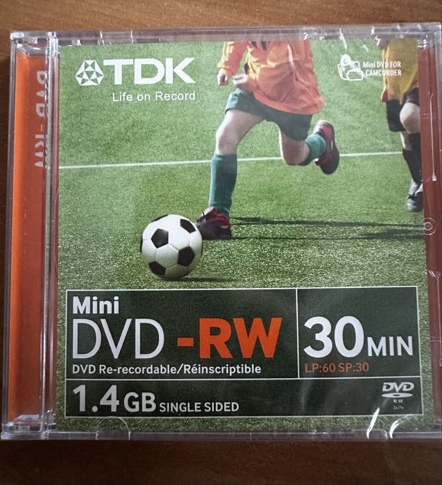 Płyta TDK mini DVD-RW 30min 1,4gb