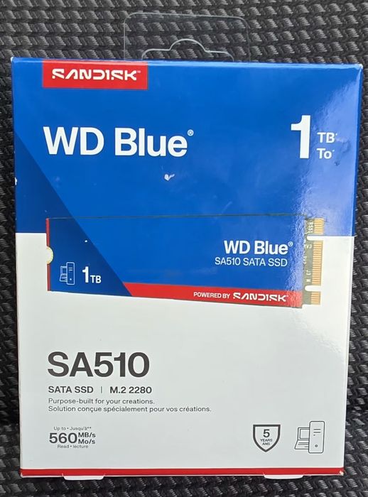 SSD Western Digital 1TB Blue SA510 M.2 SATA 3