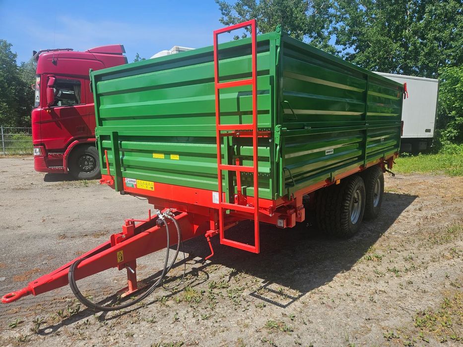 GPT 109  Przyczepa 9t ciezarowa rolnicza GPT 109, Konstrukcyjnie 12t, GOMAR