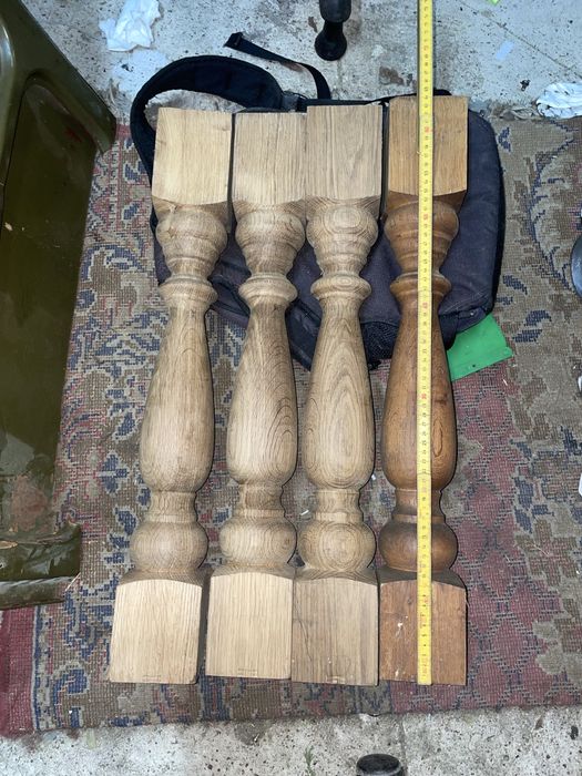 Słupy debowe nogi do stołu balustrada 9cm x9