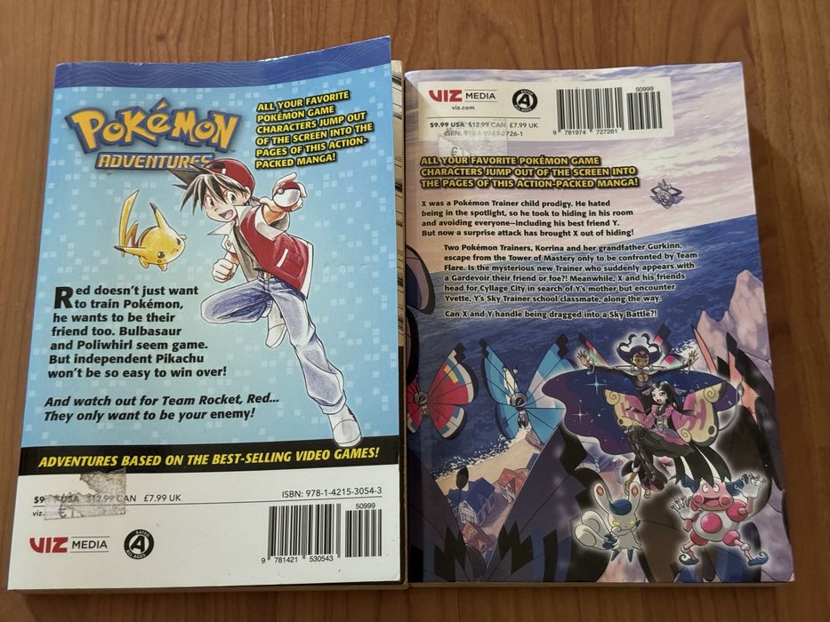 Livros Pokémon Adventures