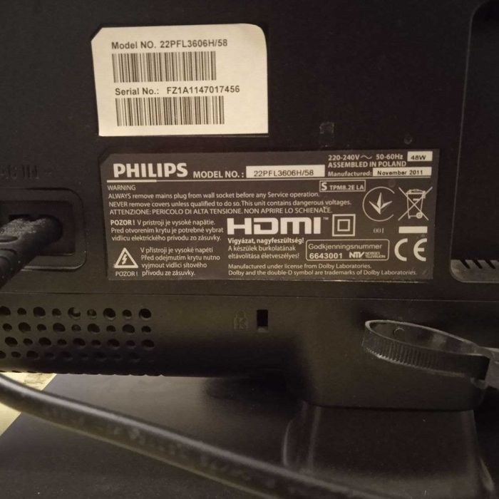 Продам телевізор Philips 22pfl3606h/58