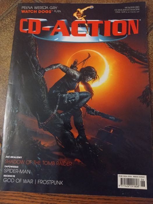 CD-ACTION 6/2018 Shadow of The Tomb Raider God of War Spider Man