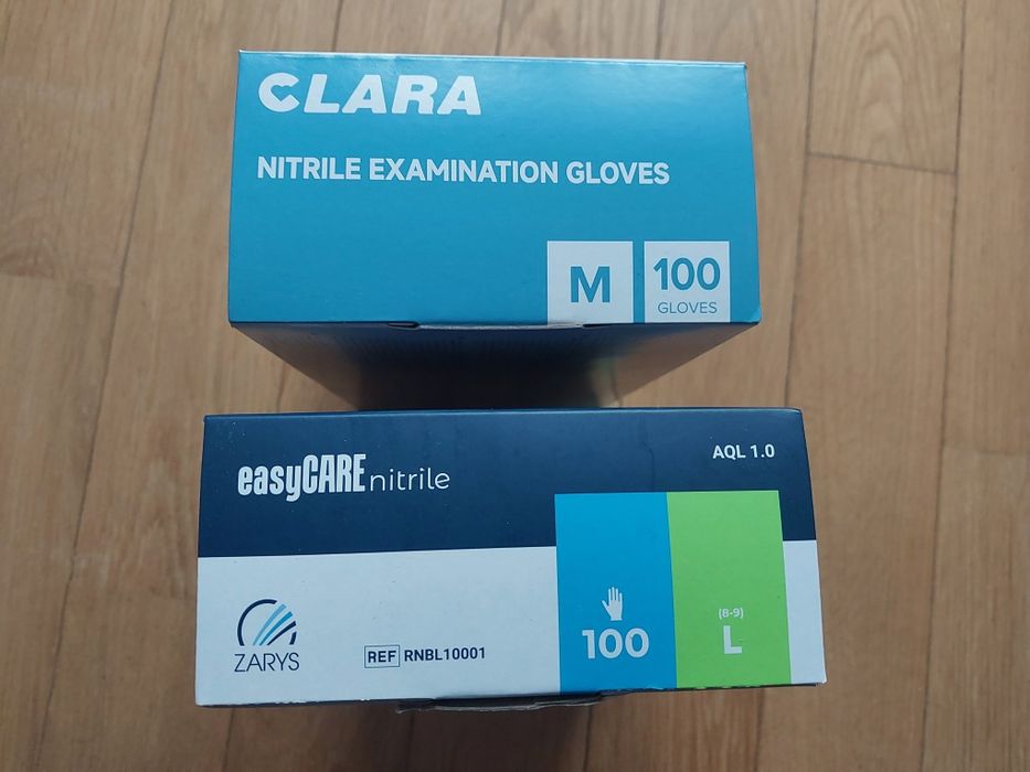 Rękawiczki nitrylowe S M L