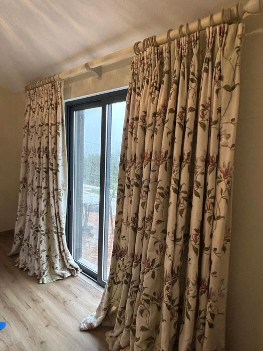 Embroided Silk Curtains