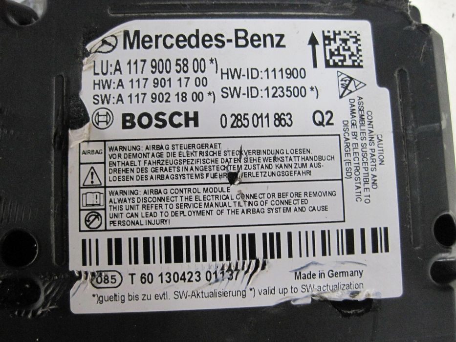 Moduł Sensor Mercedes Cla 117 1179005800
