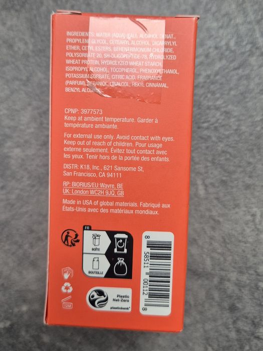 k18 leave-in molecular repair hair mask 50 ml