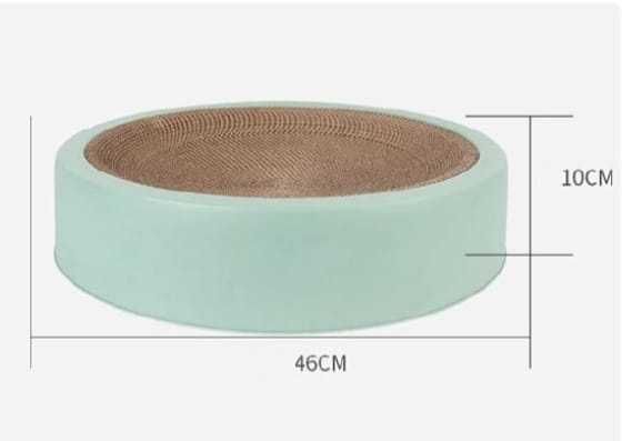 Cama e arranhador em cartão para gatos 2 em 1