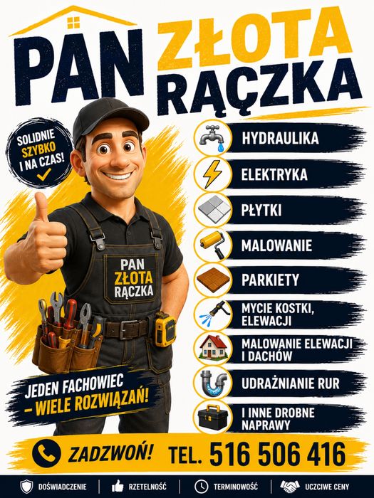 Pan zlota raczka - hudraulika -  hydraulik , awarie , szybkie naprawy