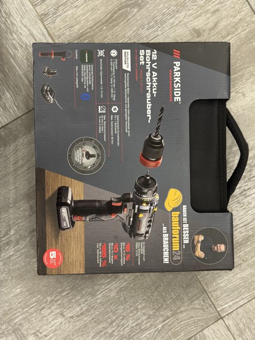 Акумуляторний шуруповерт Parkside PPBSSA 12 A1 Шуруповерт безщітковий