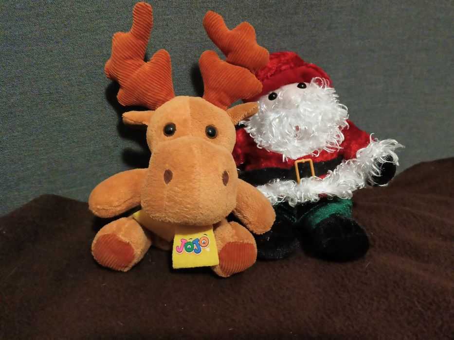 Maskotka Mikołaj i łoś