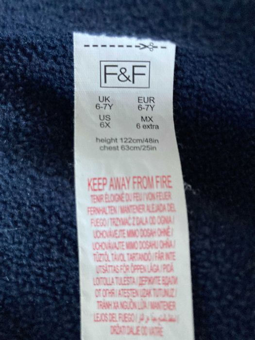 Kamizelka , bezrękawnik niebieski- 6/7 lat 122 cm dla chłopca