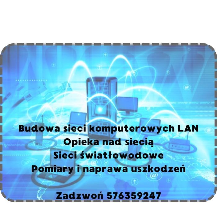 Spawanie Światłowodów, Ukladanie Kabli, Sieci LAN –Naprawy, Spawanie!
