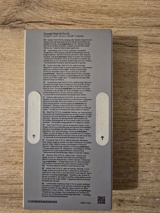 Google pixel 10 pro XL 16/256 6.8