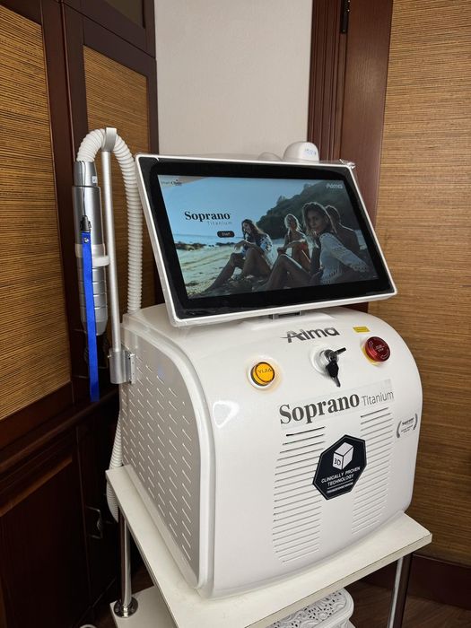 Новый диодный и пикосекундеый лазер 2-в-1 Alma Soprano Titanium.