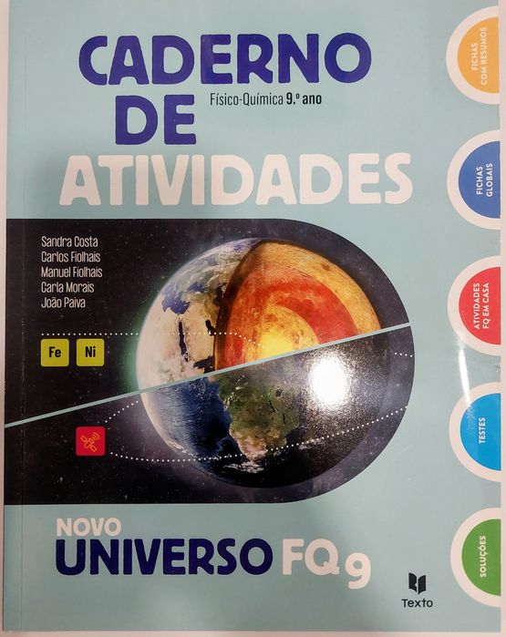 Caderno de Atividades Físico-Química 9.º Ano – Impecável