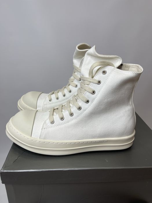 Rick Owens Ramones White Higt Top/Кеди Rick Owens Ramones/size42,43,44