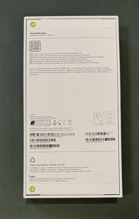 iPhone 18 Pro Max 256 GB Silver